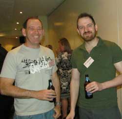 Me having a beer with Joe.