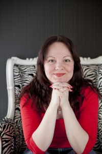 Amanda Bridgeman sitting on a chair