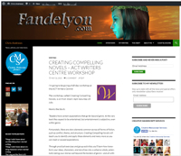 Screenshot of this blog